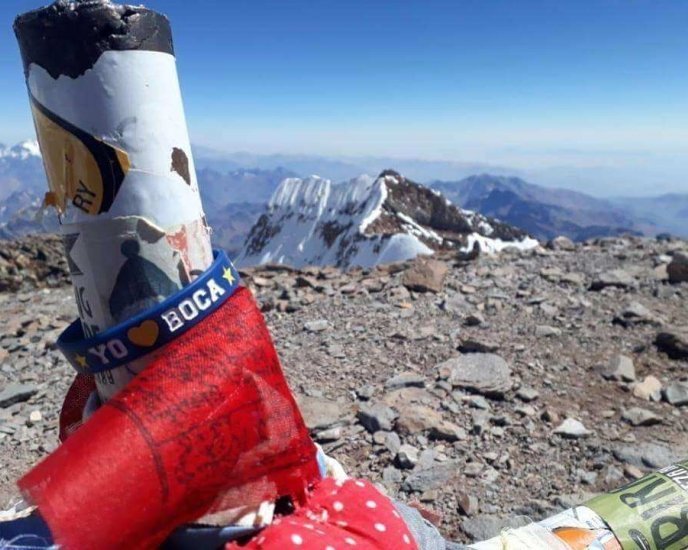 #YoAmoABoca en la cima del Aconcagua 