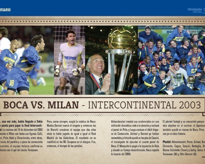 Boca vs. Milán, Intercontinental 2003