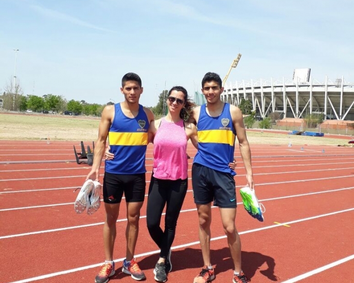 Dos atletas en Córdoba