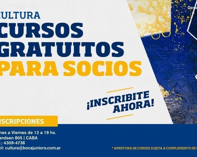 Cursos gratuitos para socios