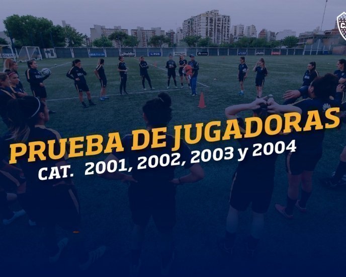 Prueba de jugadoras | Categorías 2001, 2002, 2003 y 2004