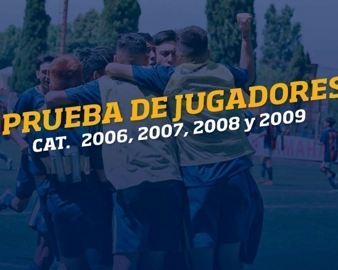 Pruebas generales: categorías 2006, 2007, 2008 y 2009