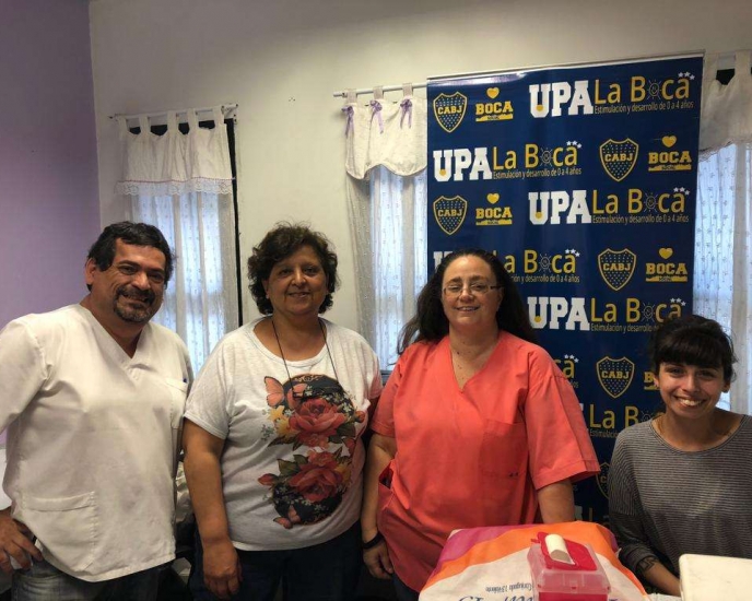 Vacunación en UPA La Boca